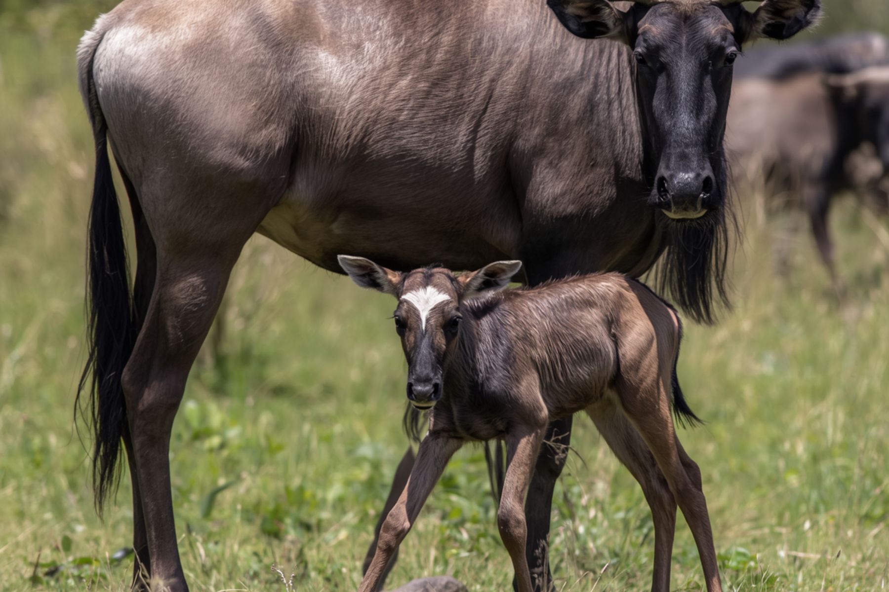 Wildebeest calving season on the southern Serengeti plains